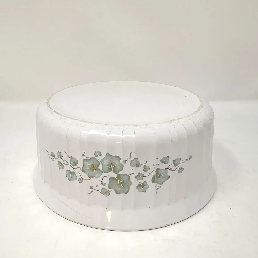 Vintage Corning Ware Callaway Ivy F-5-B 1.6 Liter Round Fluted Casserole Dish
